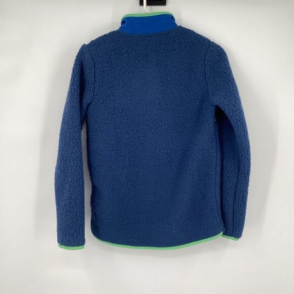 NWT Boys Under Armour Sherpa Hybrid 1/4 Zip‎ Pullover large Blue/Green - Picture 3 of 4